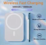 10000mAh Power Bank Magnetic Battery Pack Wireless Charger