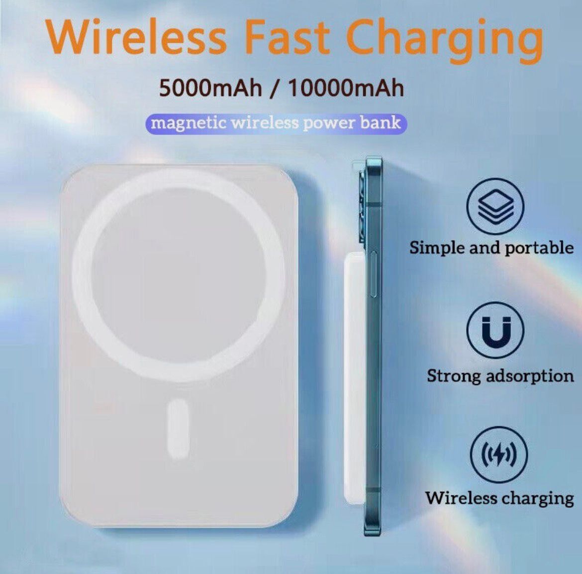 WhatsApp Image 2026-08-31 at 19.37.34 (1) 10000mAh Power Bank Magnetic Battery Pack Wireless Charger - Image 1
