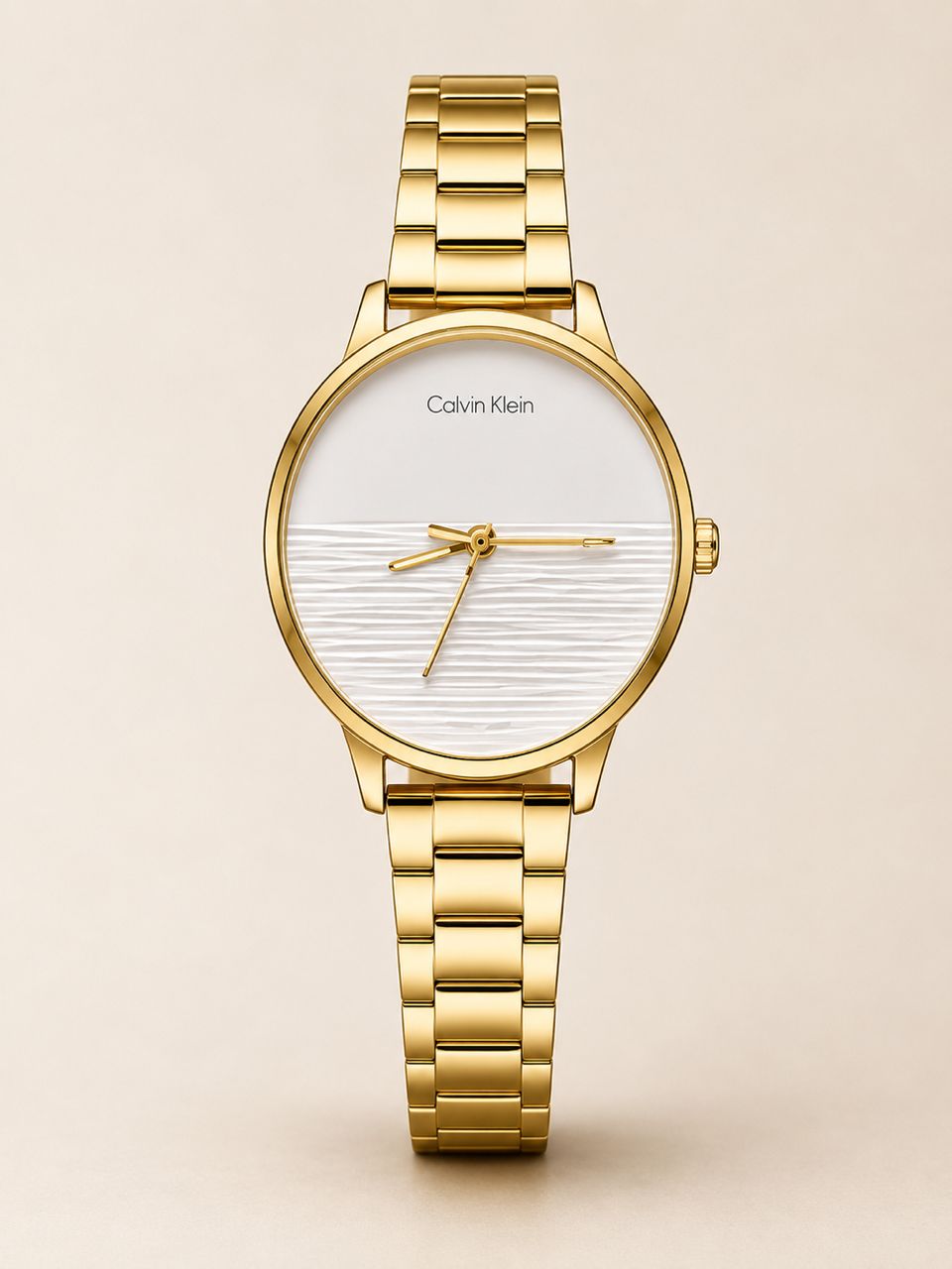 WhatsApp Image 2026-08-31 at 20.28.46 Gold Calvin Klein-Style Watch - Image 1